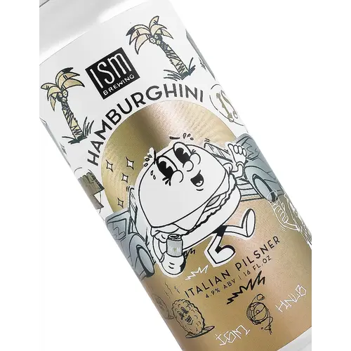 ISM Brewing/Hamburgers Nice "Hamburghini" Italian Pilsner 16oz Can - Long Beach, CA