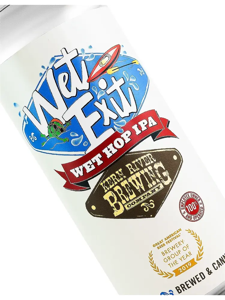 Kern River Brewing "Wet Exit" Wet Hop IPA 16oz Can - Kernville, CA