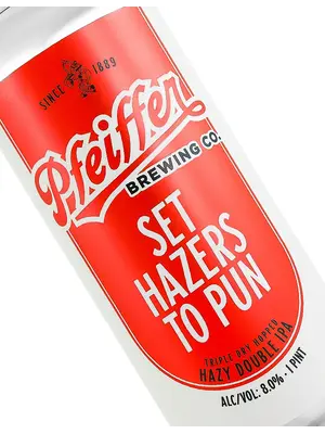 Pfeiffer Brewing "Set Hazers To Pun" Triple Dry Hopped Hazy Double IPA 16oz Can - Anaheim, CA