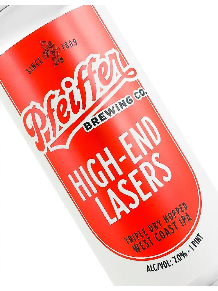 Pfeiffer Brewing "High-End Lasers" Triple Dry Hopped West Coast IPA 16oz Can - Aneheim, CA
