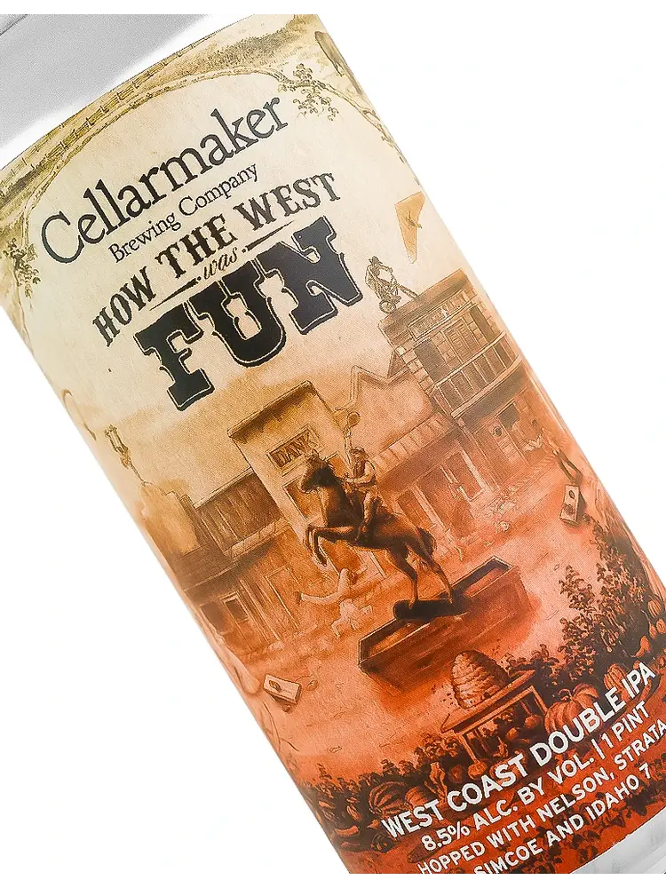 Cellarmaker Brewing "How The West Was Fun" West Coast Double IPA 16oz Can - Oakland, CA