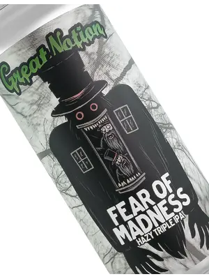 Greation Notion Brewing "Fear Of Madness" Hazy Triple IPA 16oz Can - Portland, OR