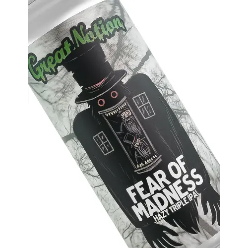 Greation Notion Brewing "Fear Of Madness" Hazy Triple IPA 16oz Can - Portland, OR