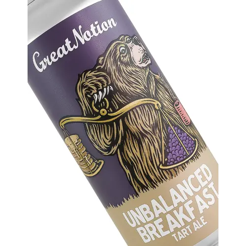 Great Notion Brewing "Unbalanced Breakfast" Tart Ale 16oz Can - Portland, OR Great Notion Brewing "Unbalanced Breakfast" Tart Ale 16oz Can - Portland, OR