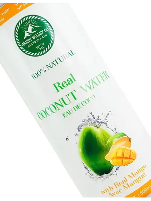 Green Valley Real Mango Coconut Water 16.9oz Can, Vietnam Green Valley Real Mango Coconut Water 16.9oz Can, Vietnam