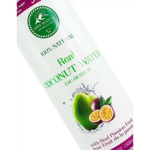 Green Valley Real Passion Fruit Coconut Water 16.9oz Can, Vietnam Green Valley Real Passion Fruit Coconut Water 16.9oz Can, Vietnam