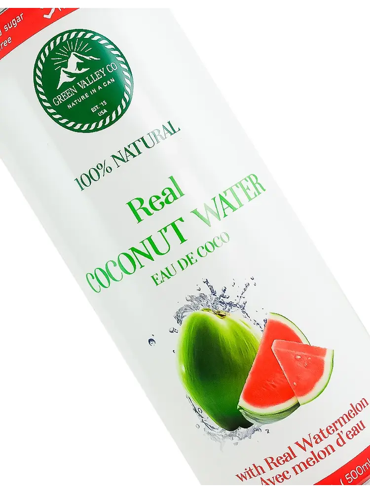 Green Valley Real Watermelon Coconut Water 16.9oz Can, Vietnam