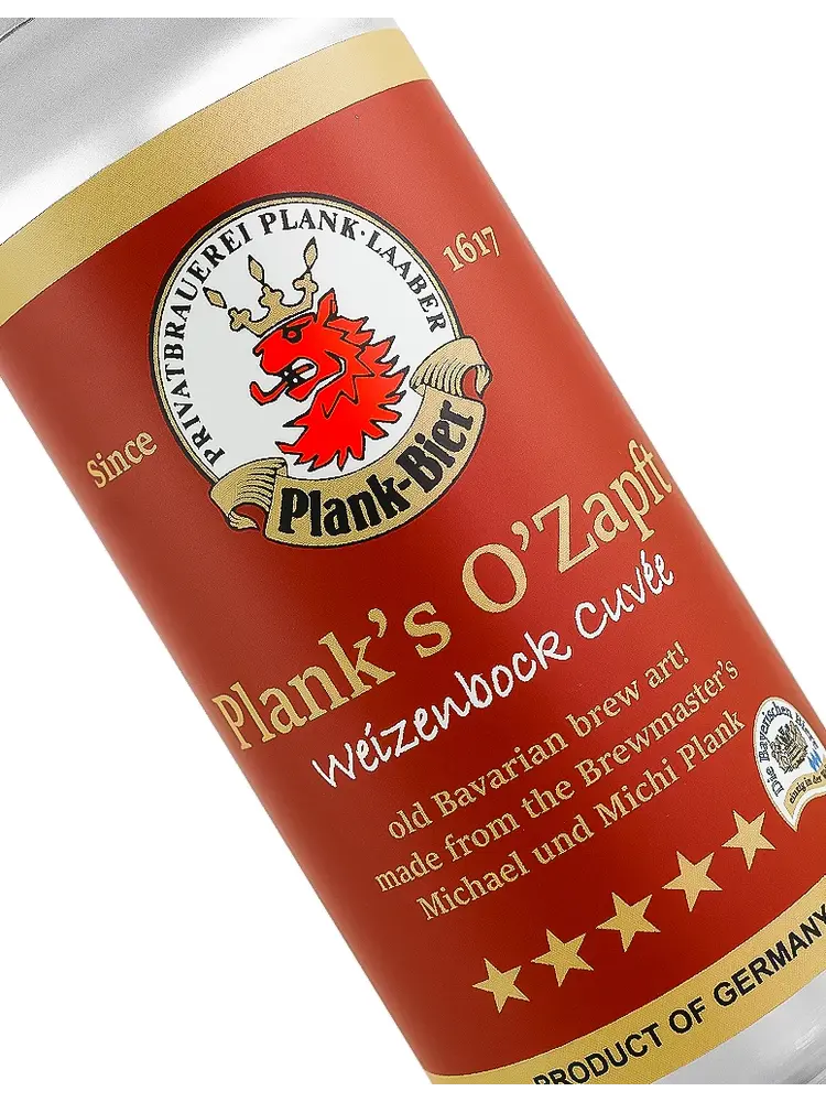 Plank-Bier "O'Zapft" Weizenbock Cuvee 16oz Can - Germany