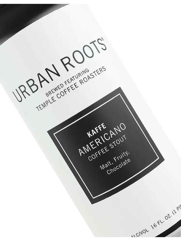 Urban Roots/Temple Coffee Roasters "Kaffe Americano" Coffee Stout 16oz Can - Sacramento, CA