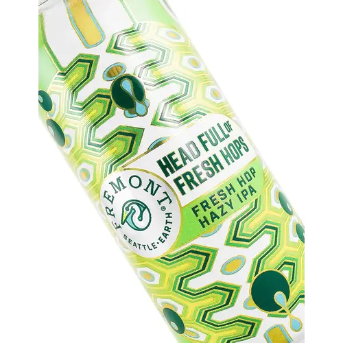 Fremont Brewing "Head Full of Fresh Hops" Fresh Hop Hazy IPA 16oz Can - Seattle, WA Fremont Brewing "Head Full of Fresh Hops" Fresh Hop Hazy IPA 16oz Can - Seattle, WA