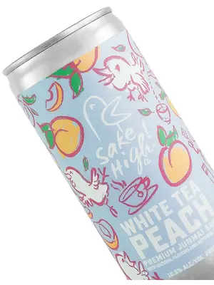 Sake High "White Tea Peach" Junmai Sake 200ml Can, Japan