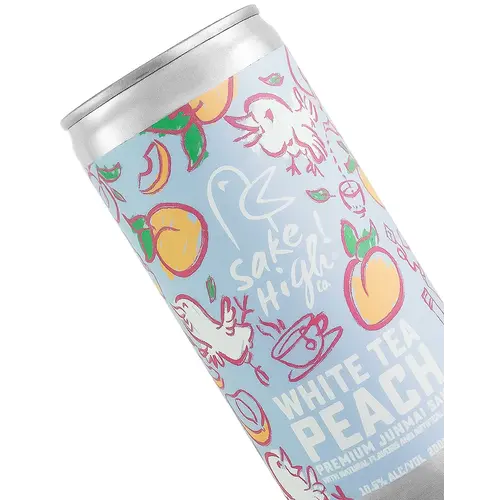 Sake High "White Tea Peach" Junmai Sake 200ml Can, Japan
