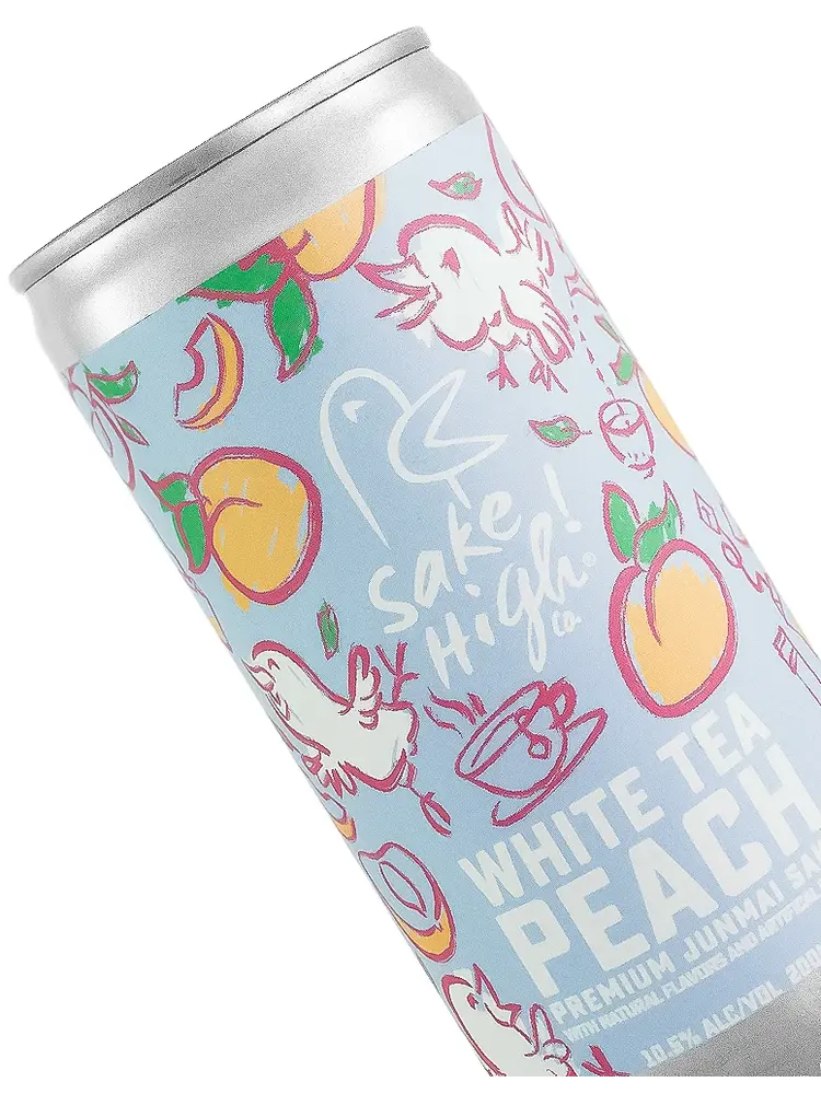 Sake High "White Tea Peach" Junmai Sake 200ml Can, Japan