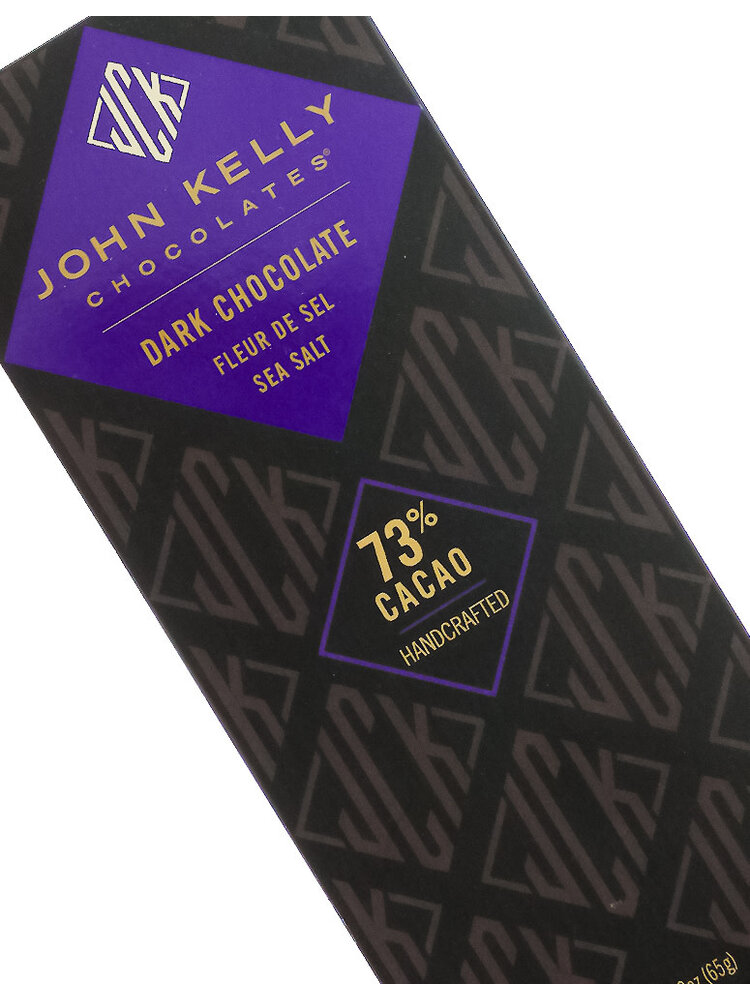 John Kelly Dark Chocolate "Fleur de Sel" Sea Salt Bar 2.3oz, Los Angeles, California