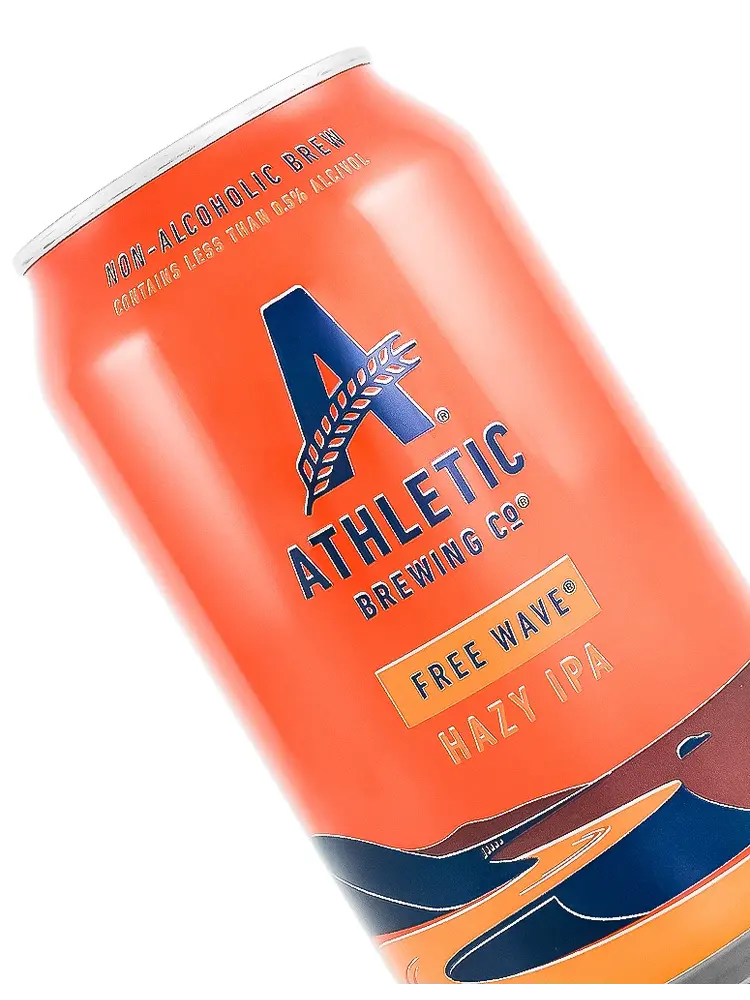 Athletic Brewing "Free Wave" Hazy IPA 12oz Can - San Diego, CA