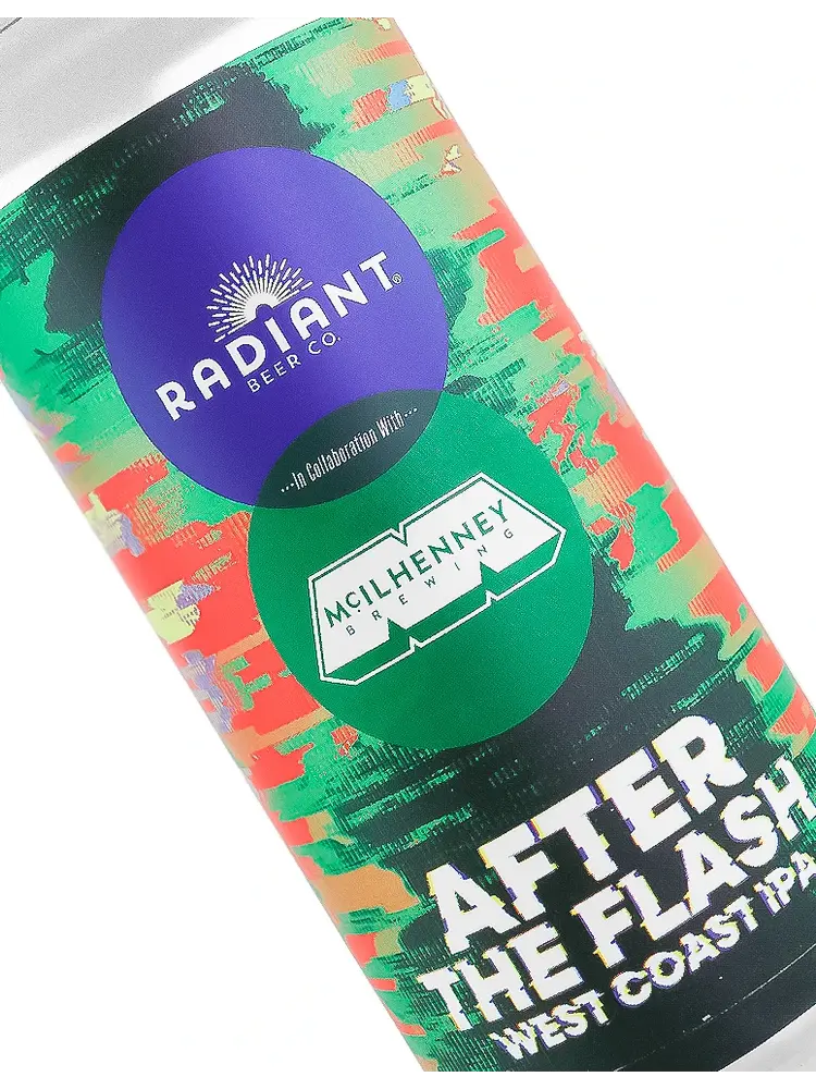 Radiant Beer/McIlhenney Brewing "After The Flash" West Coast IPA 16oz Can - Anaheim, CA