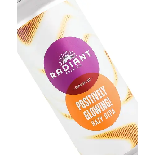 Radiant Beer "Positively Glowing" Hazy DIPA 16oz Can - Anaheim, CA Radiant Beer "Positively Glowing" Hazy DIPA 16oz Can - Anaheim, CA