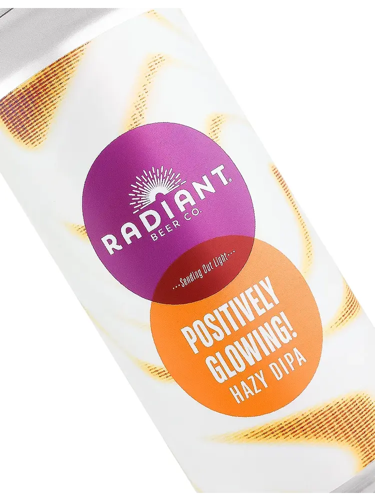 Radiant Beer "Positively Glowing" Hazy DIPA 16oz Can - Anaheim, CA