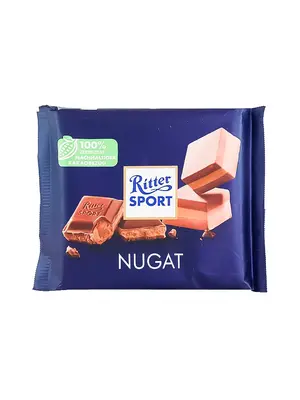 Ritter Sport "Nugat" Nougat Praline Chocolate Bar 3.5oz Bar, Germany
