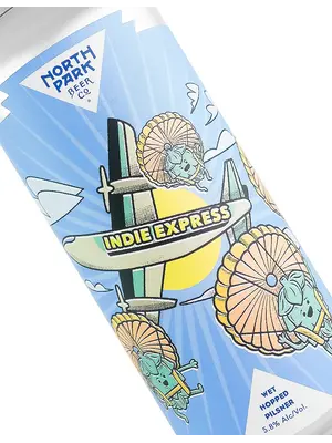 North Park Beer "Indie Express" Wet Hopped Pilsner 16oz Can - San Diego, CA