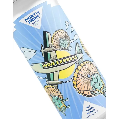 North Park Beer "Indie Express" Wet Hopped Pilsner 16oz Can - San Diego, CA