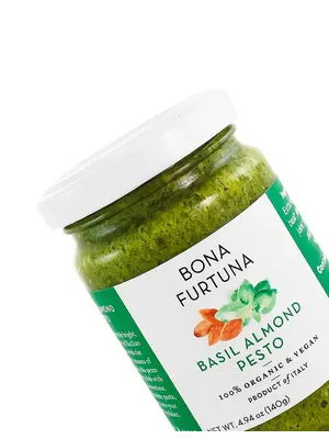 Bona Furtuna "Basil Almond" Pesto 4.94oz Jar, Italy