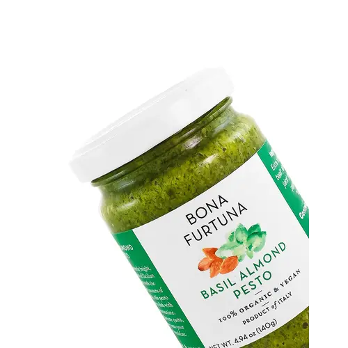 Bona Furtuna "Basil Almond" Pesto 4.94oz Jar, Italy Bona Furtuna "Basil Almond" Pesto 4.94oz Jar, Italy