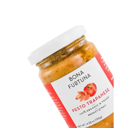 Bona Furtuna Pesto "Trapanese" 4.58oz Jar, Italy Bona Furtuna Pesto "Trapanese" 4.58oz Jar, Italy