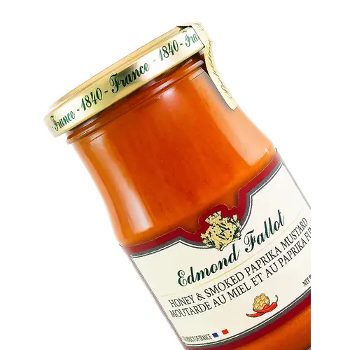 Edmond Fallot Honey & Smoked Paprika Mustard 7.4oz Jar, France Edmond Fallot Honey & Smoked Paprika Mustard 7.4oz Jar, France