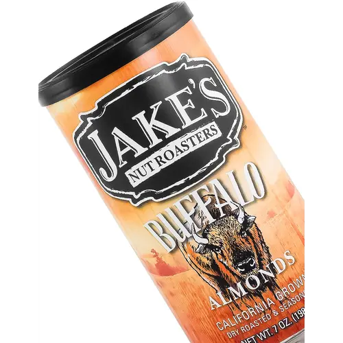 Jake's Nut Toasters "Buffalo" Almond 7oz Can, Newman, California Jake's Nut Toasters "Buffalo" Almond 7oz Can, Newman, California