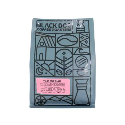 Black Dog Coffee Roasters "The Gasha" From El Salvador Whole Bean Coffee 12oz Bag, Signal Hill, California Black Dog Coffee Roasters "The Gasha" From El Salvador Whole Bean Coffee 12oz Bag, Signal Hill, California