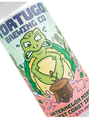 Tortugo Brewing "Watermelon Mint West Coast IPA" Double India Pale Ale 16oz Can - Inglewood, CA