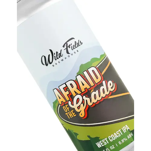 Wild Fields Brewhouse " Afraid Of The Grade" West Coast IPA 16oz Can - Atascadero, CA Wild Fields Brewhouse " Afraid Of The Grade" West Coast IPA 16oz Can - Atascadero, CA