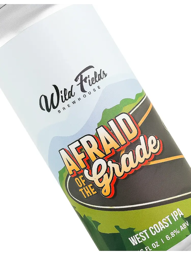 Wild Fields Brewhouse " Afraid Of The Grade" West Coast IPA 16oz Can - Atascadero, CA