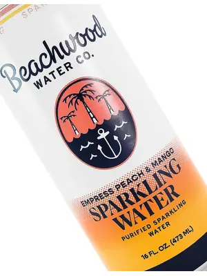 Beachwood Water "Empress Peach & Mango" Sparkling Water 16oz Can, Huntington Beach, CA Beachwood Water "Empress Peach & Mango" Sparkling Water 16oz Can, Huntington Beach, CA