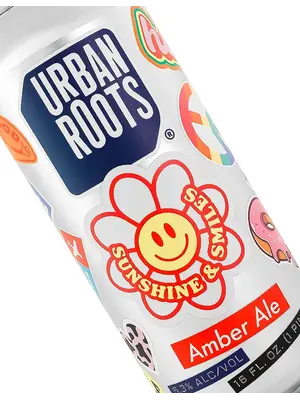 Urban Roots Brewing "Sunshine & Smiles" Amber Ale 16oz Can - Sacramento, CA Urban Roots Brewing "Sunshine & Smiles" Amber Ale 16oz Can - Sacramento, CA