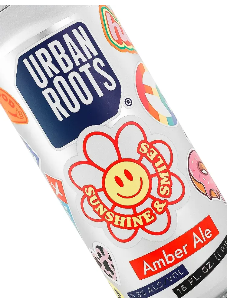 Urban Roots Brewing "Sunshine & Smiles" Amber Ale 16oz Can - Sacramento, CA