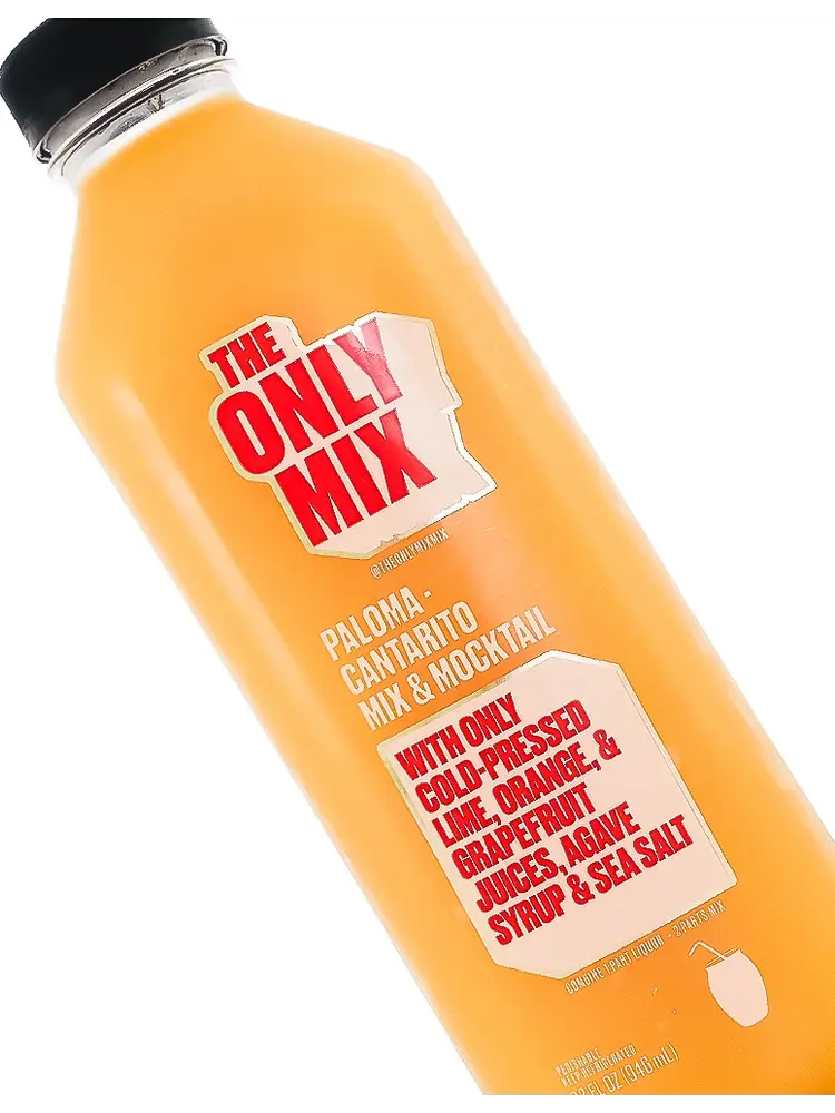The Only Mix "Paloma Cantarito" Mix & Mocktail Cold-Pressed Lime, Orange, Grapefruit Juices, Agave Syrup & Sea Salt 32oz Bottle, Los Angeles, California