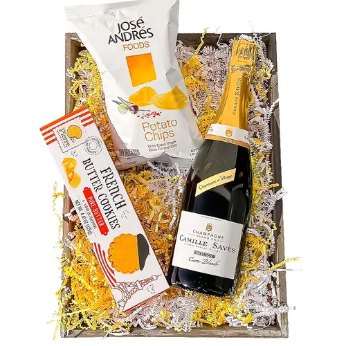 "A Champagne Celebration" Camille Saves Brut Gift Basket