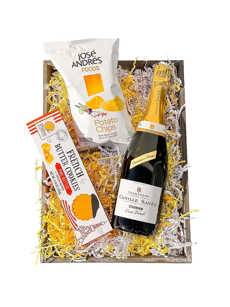 "A Champagne Celebration" Camille Saves Brut Gift Basket