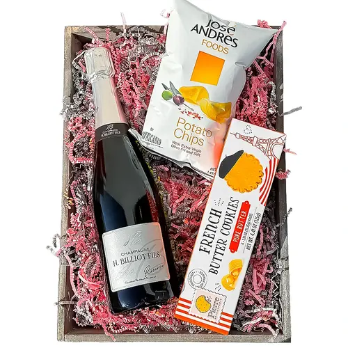 "Sparkle Magic" H. Billiot Champagne Gift Basket "Sparkle Magic" H. Billiot Champagne Gift Basket