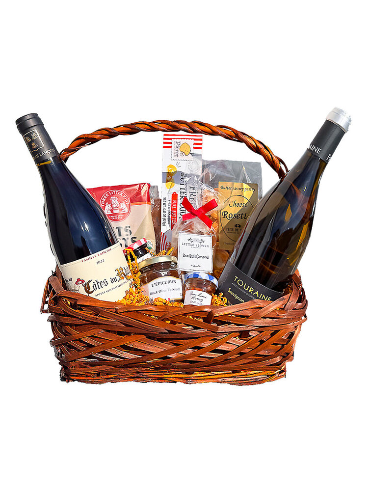 "La Parisienne" 2 Bottle French Picnic Basket