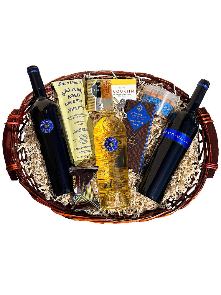 "Wine Country Trio" Blue Rock 3 bottle Gift Basket