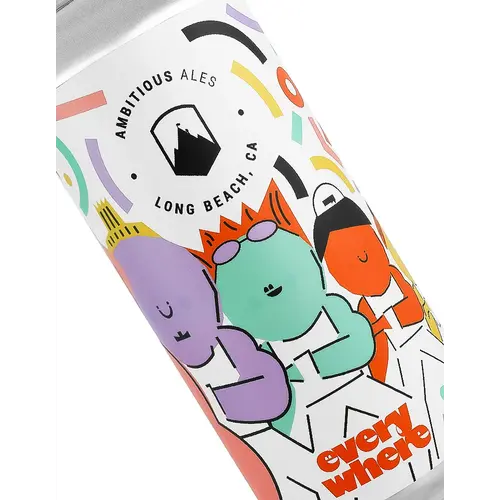 Ambitious Ales/Everywhere Beer "Ross" TDH Triple Hazy IPA 16oz Can - Long Beach, CA