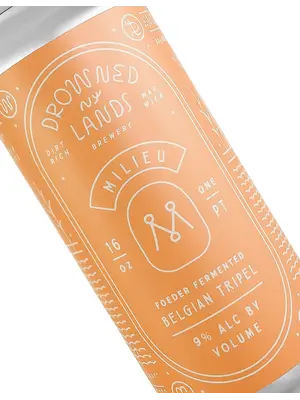 Drowned Lands "Milieu" Foeder Fermented Belgian Tripel 16oz Can - Warwick, NY