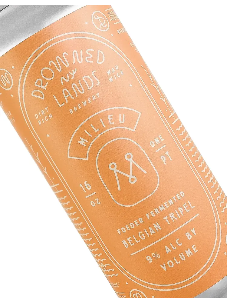 Drowned Lands "Milieu" Foeder Fermented Belgian Tripel 16oz Can - Warwick, NY