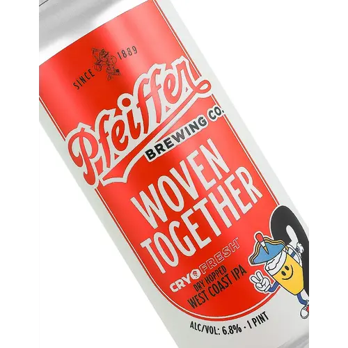 Pfeiffer Brewing "Woven Together" Cryo Fresh Dry Hopped West Coast IPA 16oz Can - Anaheim, CA