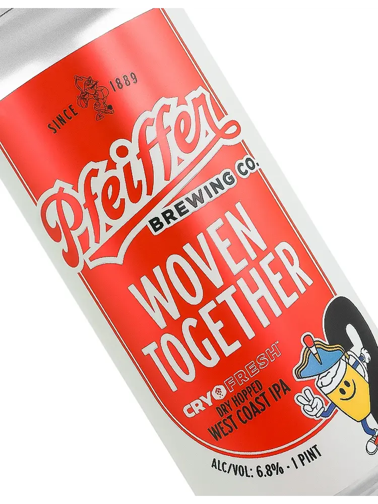 Pfeiffer Brewing "Woven Together" Cryo Fresh Dry Hopped West Coast IPA 16oz Can - Anaheim, CA