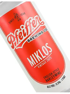 Pfeiffer Brewing "Miklos" English-Style Barleywine 16oz Can - Anaheim, CA