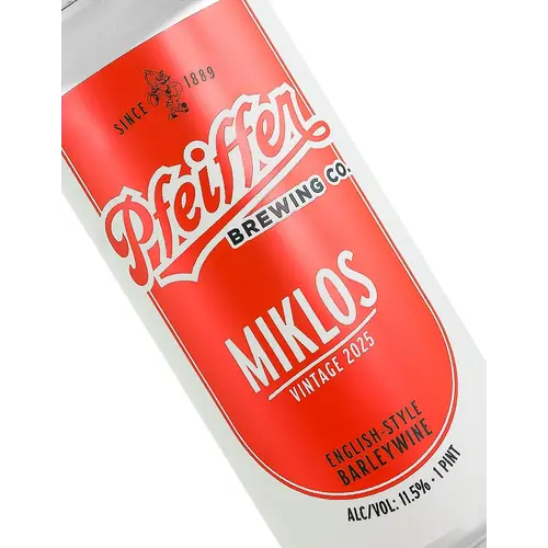 Pfeiffer Brewing "Miklos" English-Style Barleywine 16oz Can - Anaheim, CA